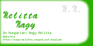 melitta nagy business card